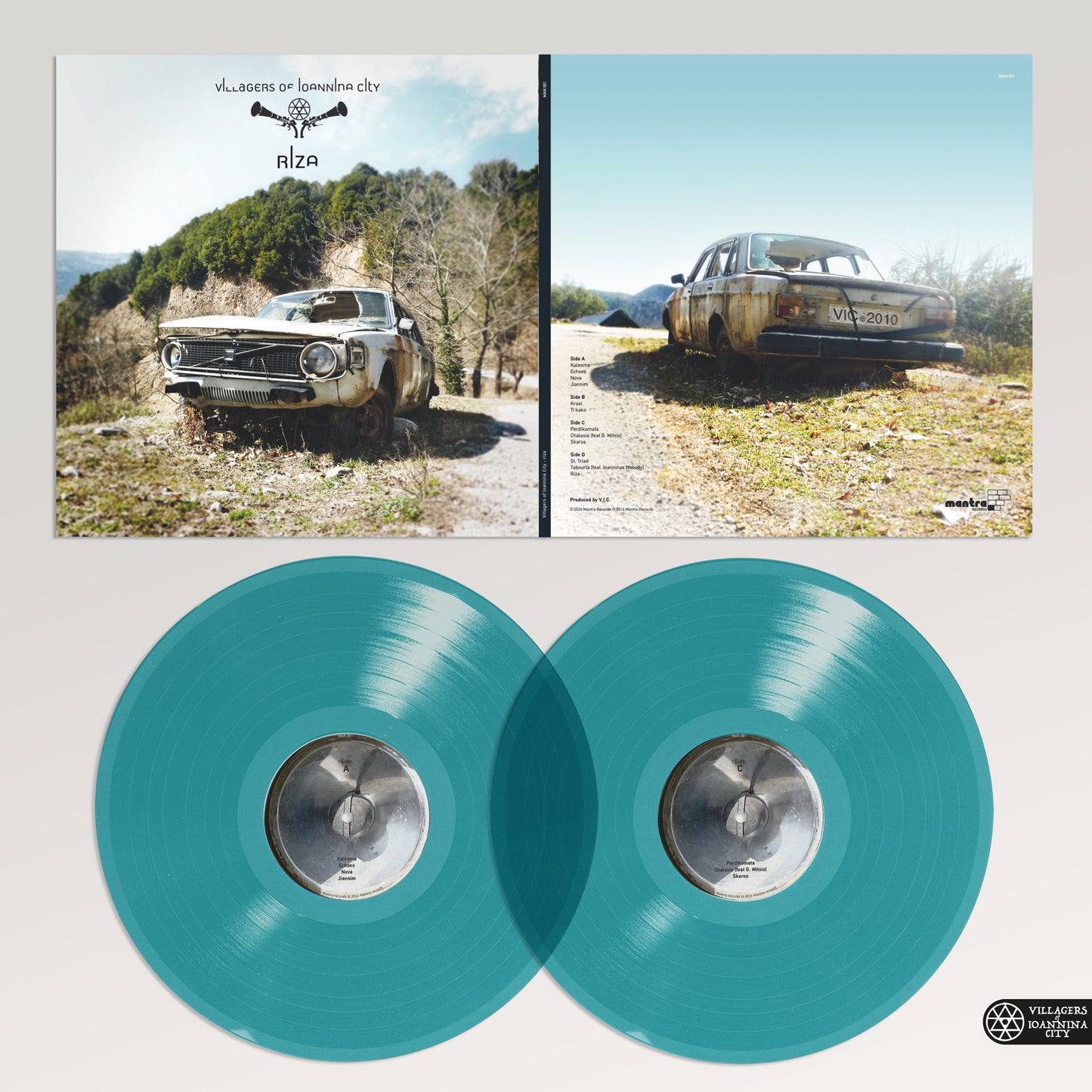 “RIZA" - 2x12” LP Gatefold (Transparent Turquoise)