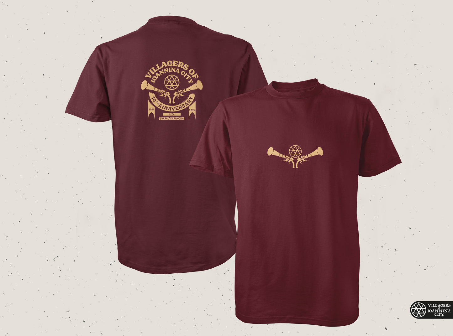 10th Anniversary T-Shirt (Burgundy)