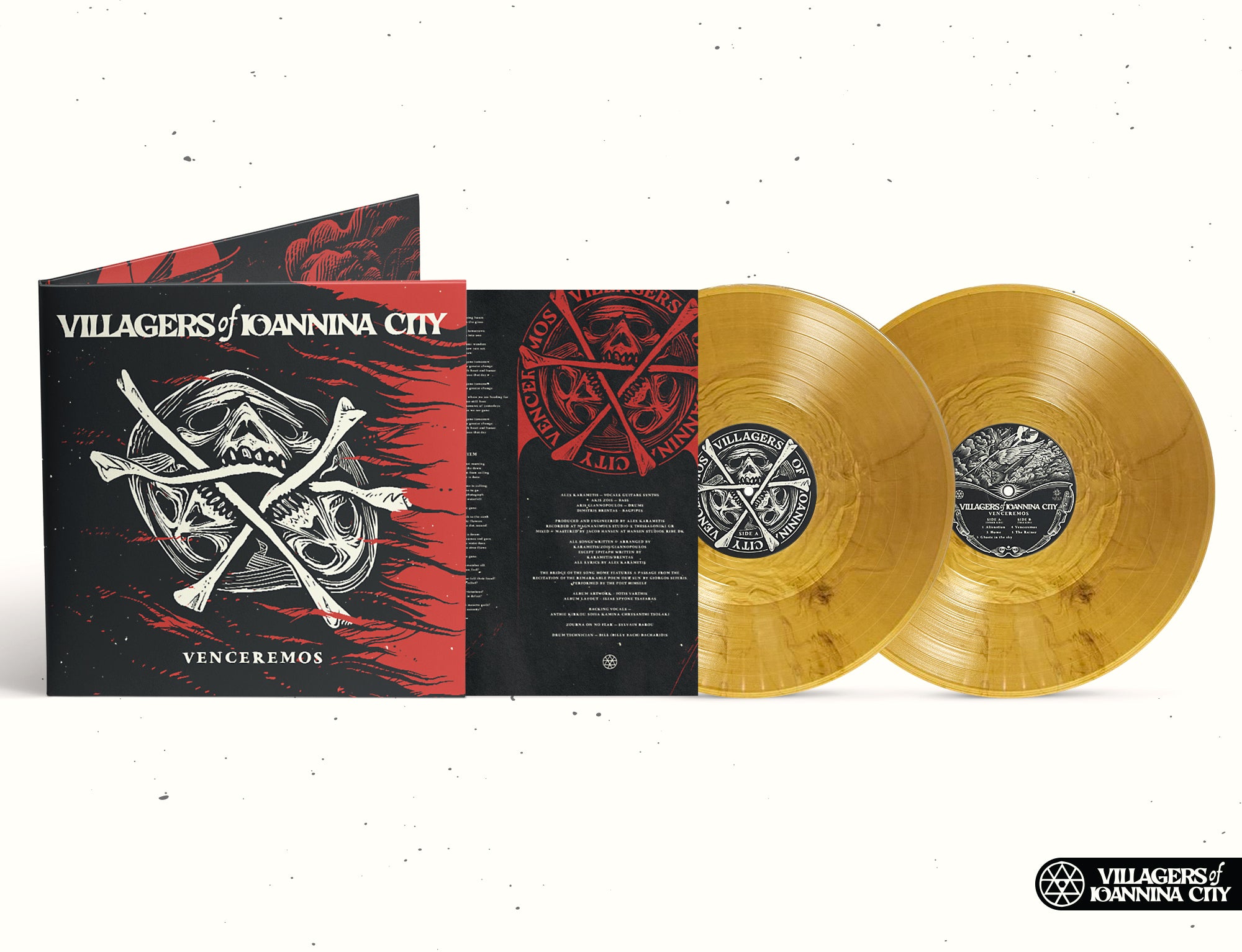 Venceremos - 2x12” LP Gatefold (Marbled Cristallo Gold/Black) -PRE